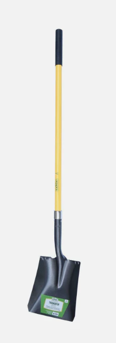 (9696) Long Fiberglass Handle Square Flat Shovel
