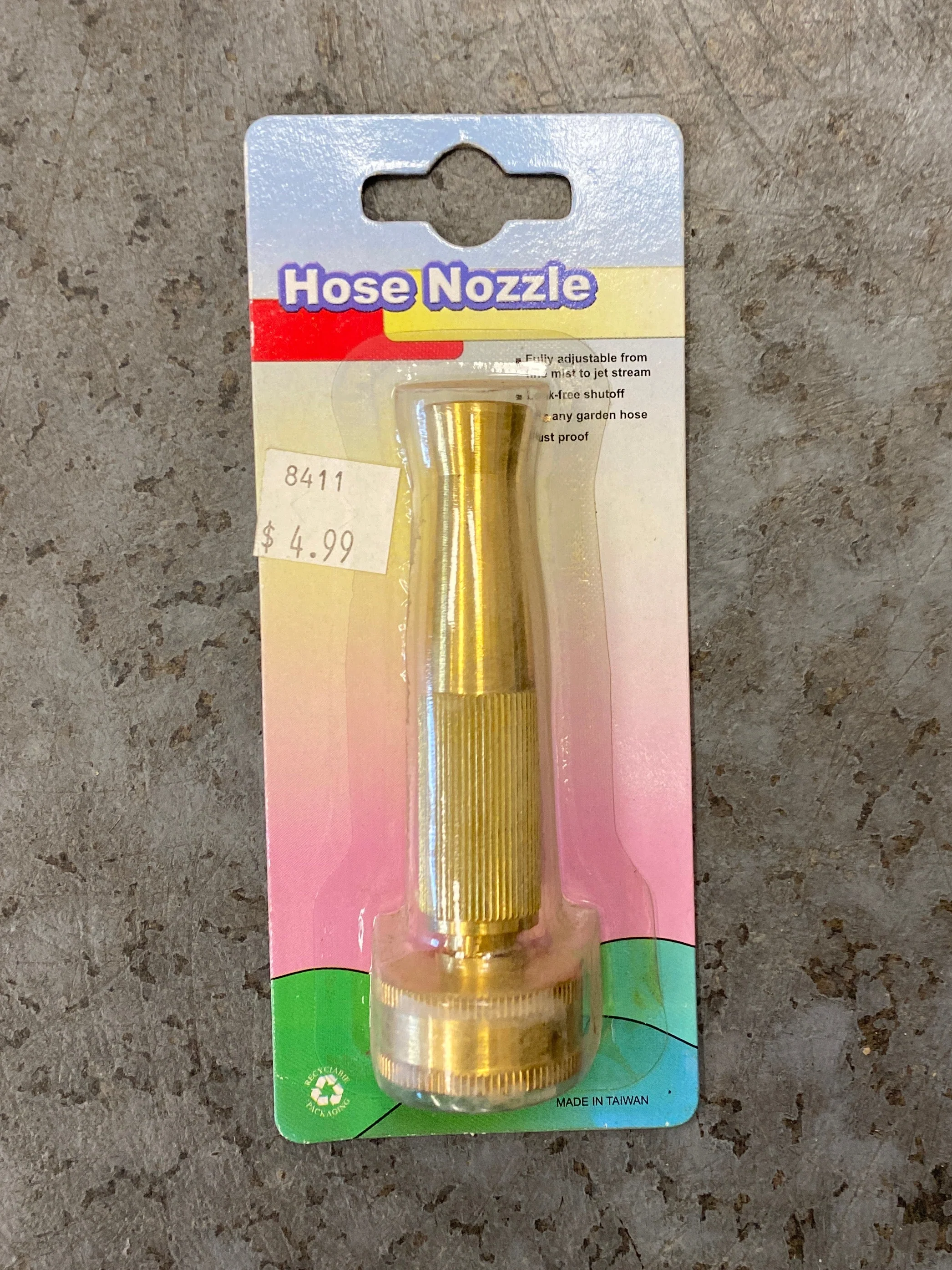 (8411) 4" Brass Hose Nozzle