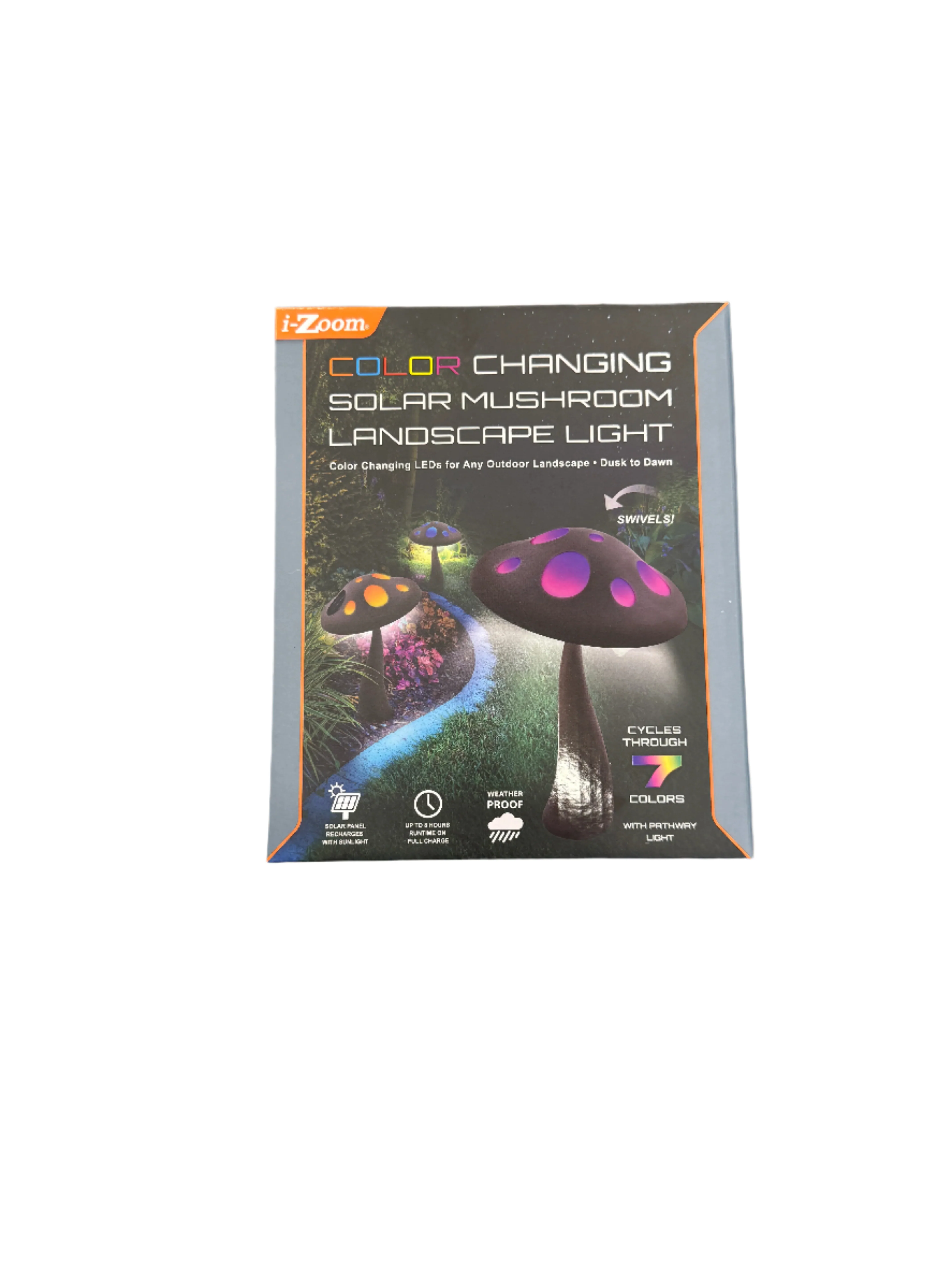 (89869) Color Changing Solar Mushroom Landscape Light