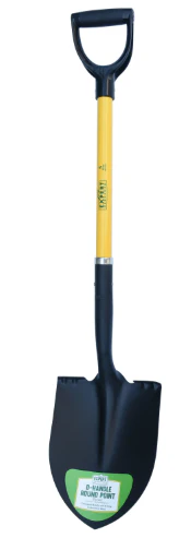 (9497) - Fiberglass D-Handle Round Point Shovel
