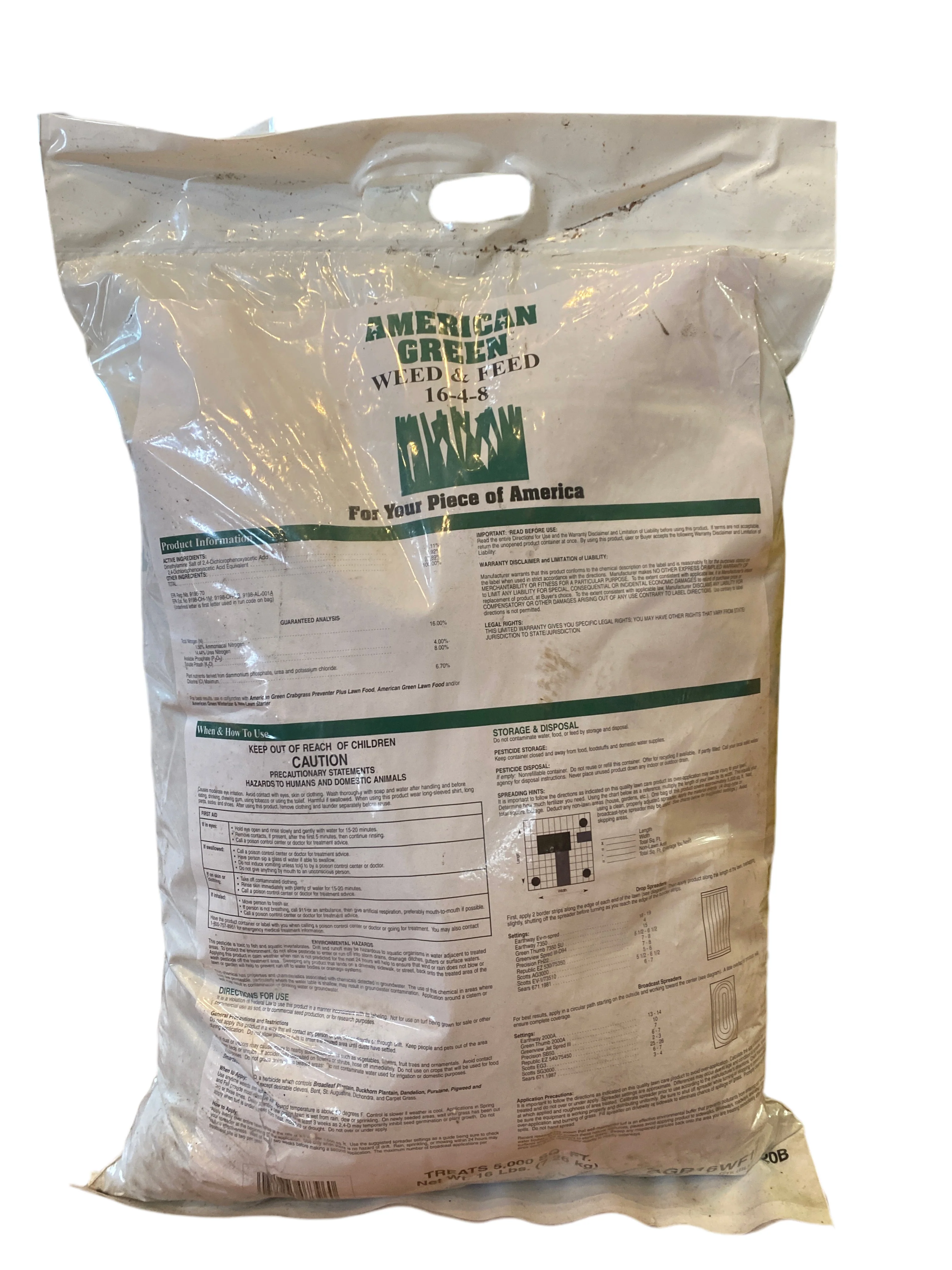 (6940) - American Green Weed & Feed 16lb
