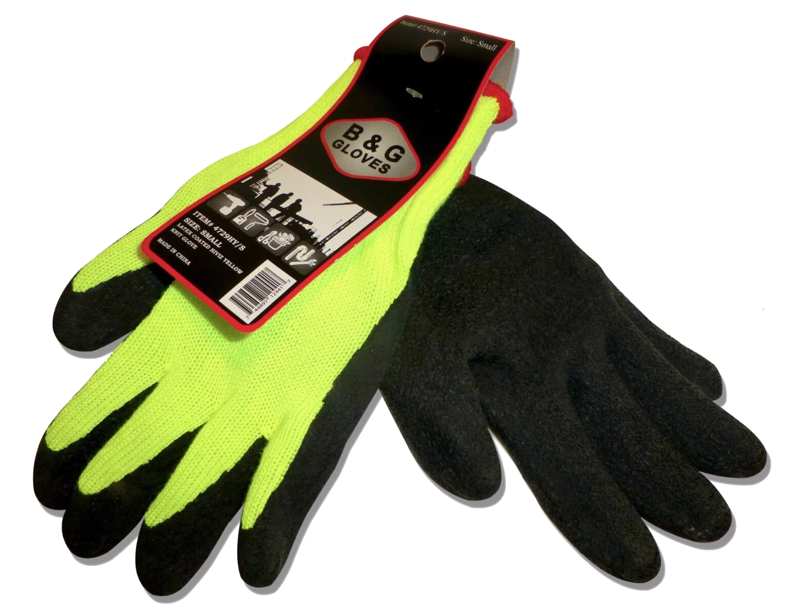 #8205 - B&G Gloves Neon Yellow