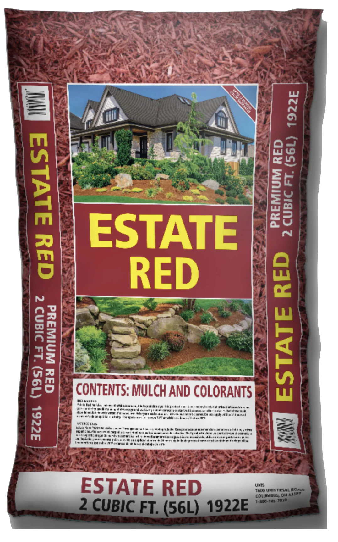 #1922E - Estate Red Shredded Mulch (2 CF)