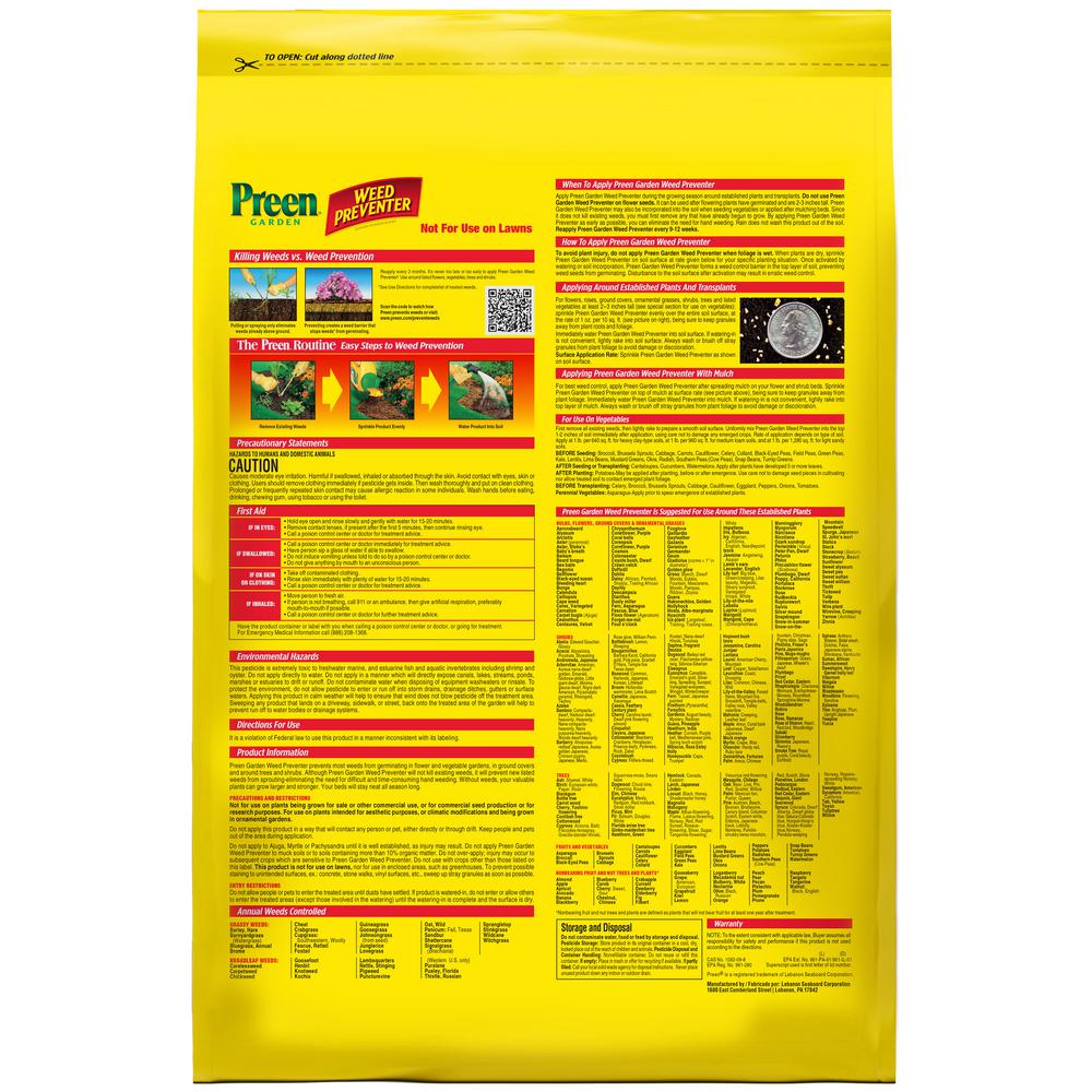 #8719 - Preen Weed Preventer 31.3lb - Image 2