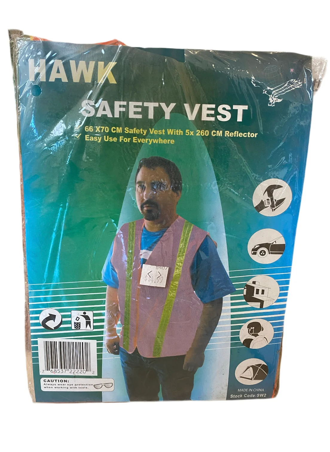 (8407) - Hawk Safety Vest - Reflective